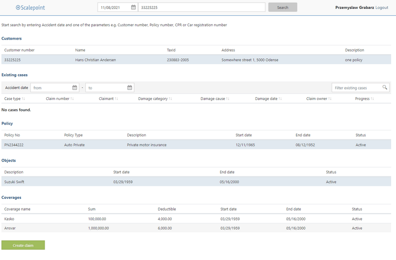 claim launch UI