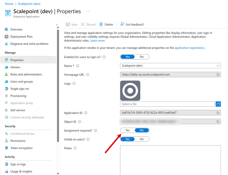User assignment required
